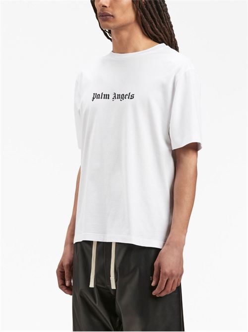 T-shirt in cotone con logo PALM ANGELS | PMAA089F23JER0020110